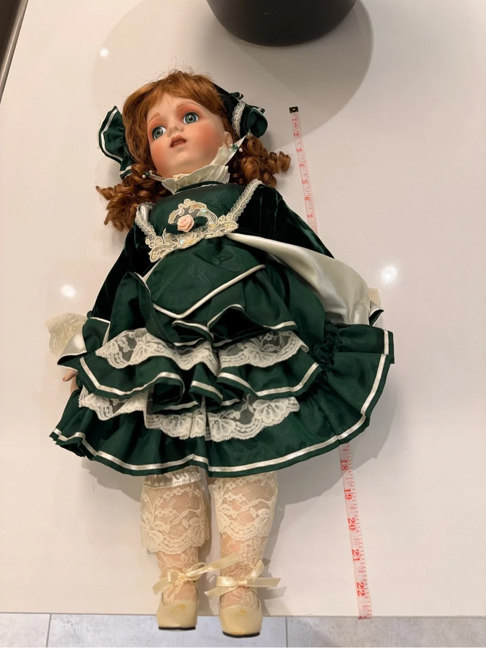 Rare Franklin‎ Heirloom Mint 22” Antique Le Bebe Bru Reproduction Doll VTG